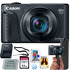 Canon Powershot SX740 HS Digital Camera (Black) + 64GB Memory + Stabilizing Grip + Software Pack +More (Value Bundle) (International Version)
